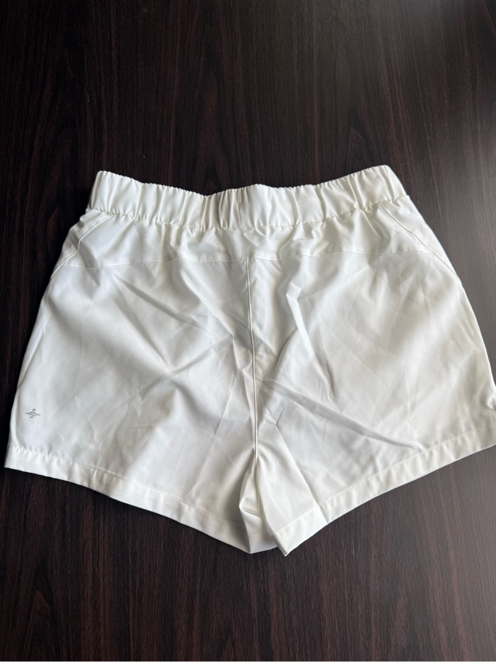 Halara Women's Athletic Shorts White Solid Elastic Waist Drawstring Athleisure